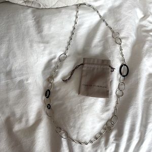 Two Tone Long David Yurman Chain - 42”